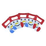 Chenkai 5PCS BPA Silicone Christmas Boots Teether Cartoon Baby Silicone Pacifier