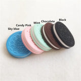Chenkai 5PCS BPA Silicone Cookie Teether Baby Shower Nursing Necklace Toy