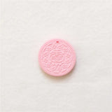 Chenkai 5PCS BPA Silicone Cookie Teether Baby Shower Nursing Necklace Toy