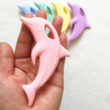 Chenkai 5PCS Dolphin Teether Baby Shower Sensory Toy