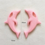 Chenkai 5PCS Dolphin Teether Baby Shower Sensory Toy