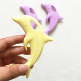 Chenkai 5PCS Dolphin Teether Baby Shower Sensory Toy