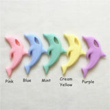 Chenkai 5PCS Dolphin Teether Baby Shower Sensory Toy