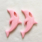 Chenkai 5PCS Dolphin Teether Baby Shower Sensory Toy