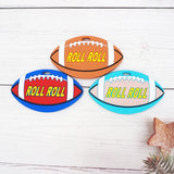 Chenkai 5PCS BPA Silicone Football Teether Pendant DIY Baby Shower Sensory Toy