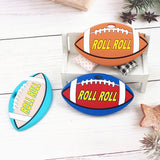 Chenkai 5PCS BPA Silicone Football Teether Pendant DIY Baby Shower Sensory Toy