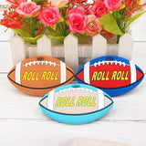 Chenkai 5PCS BPA Silicone Football Teether Pendant DIY Baby Shower Sensory Toy