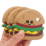 Chenkai 5PCS BPA Silicone Hamburger Teethers Sensory Chewing Pacifier
