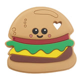 Chenkai 5PCS BPA Silicone Hamburger Teethers Sensory Chewing Pacifier