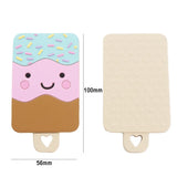 Chenkai 5PCS Silicone Ice Cream Teethers for Baby