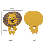 5PCS Silicone Lion Teether DIY Baby Nursing Pacifier Clip