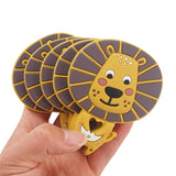 5PCS Silicone Lion Teether DIY Baby Nursing Pacifier Clip