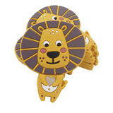 5PCS Silicone Lion Teether DIY Baby Nursing Pacifier Clip