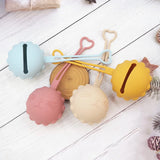 Chenkai 5PCS BPA Silicone Pacifier Holder Case Teether Tortoise Teething