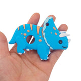 5PCS Silicone Triceratops Teethers Sensory Chewing DIY Necklace