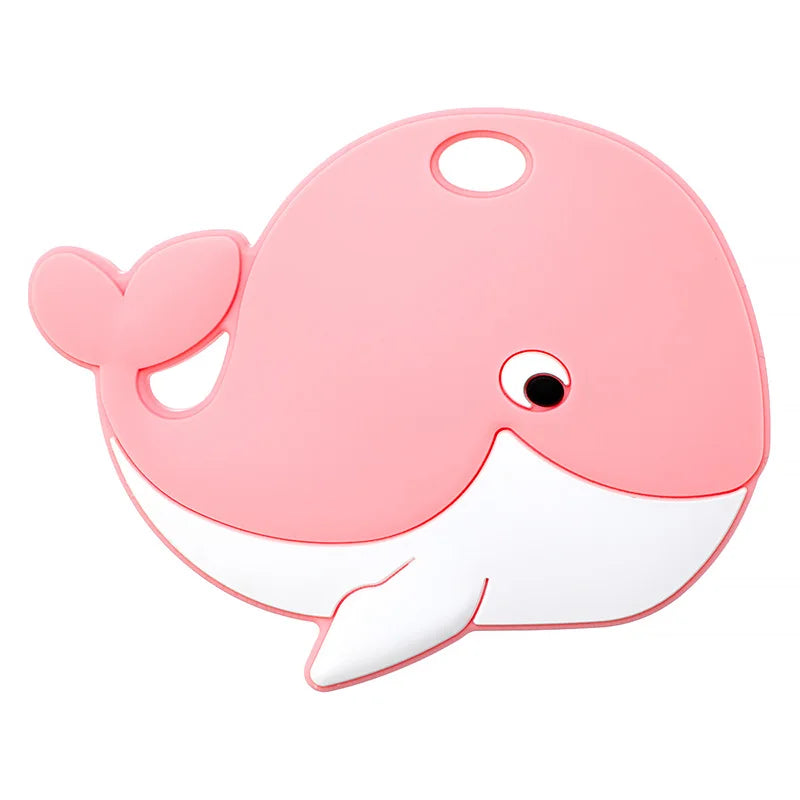 Chenkai 5PCS Silicone Whale Teether Fidget Toys Nursing Pacifier