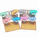 5PCS Bear Silicone Pacifier Clip Animals holder for Baby Nursing