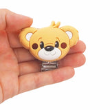 5PCS Bear Silicone Pacifier Clip Animals holder for Baby Nursing