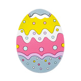 5PCS Easter Egg Shape Baby Silicone Teether BPA Sensory Nursing Pacifier DIY