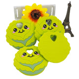 Chenkai 5PCS Silicone Cabbage Teether Baby Teething BPA Sensory Pacifier DIY
