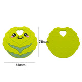 Chenkai 5PCS Silicone Cabbage Teether Baby Teething BPA Sensory Pacifier DIY