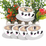 Chenkai 5PCS Silicone Cappuccino Teething Baby Pendant