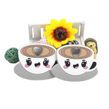 Chenkai 5PCS Silicone Cappuccino Teething Baby Pendant