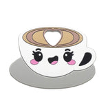 Chenkai 5PCS Silicone Cappuccino Teething Baby Pendant