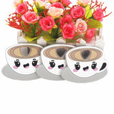 Chenkai 5PCS Silicone Cappuccino Teething Baby Pendant