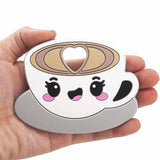 Chenkai 5PCS Silicone Cappuccino Teething Baby Pendant