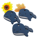 Chenkai 5PCS Silicone Dolphin Teether for Baby Nursing Necklace Bracelet