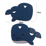 Chenkai 5PCS Silicone Dolphin Teether for Baby Nursing Necklace Bracelet