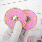 Chenkai 5PCS Silicone Donut Teether Sensory Nursing Necklace Bracelet