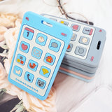 Chenkai 5PCS Bear Silicone Phone Teether DIY Chewing Nursing Pacifier Chain