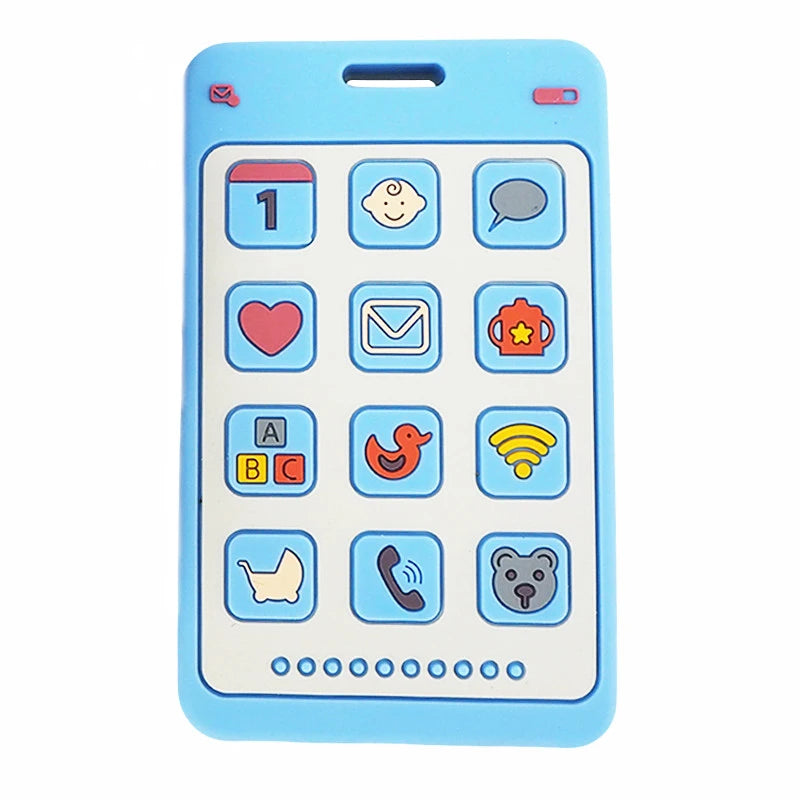Chenkai 5PCS Bear Silicone Phone Teether DIY Chewing Nursing Pacifier Chain