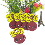 5PCS Silicone Radish Teether Baby Pacifier Sensory Pendant DIY Jewelry Making