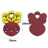 5PCS Silicone Radish Teether Baby Pacifier Sensory Pendant DIY Jewelry Making