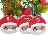5PCS Silicone Santa Claus Teether for Infant, BPA Free Chew Necklace