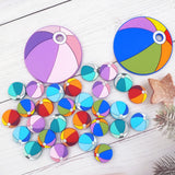 Chenkai 5PCS Silicone Water Ball Teether DIY Sensory Chewing Toy