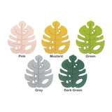 Chenkai 5pcs Silicone Leaf Teether BPA DIY Baby Chewing Pendant Nursing Sensory