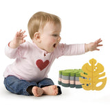 Chenkai 5pcs Silicone Leaf Teether BPA DIY Baby Chewing Pendant Nursing Sensory