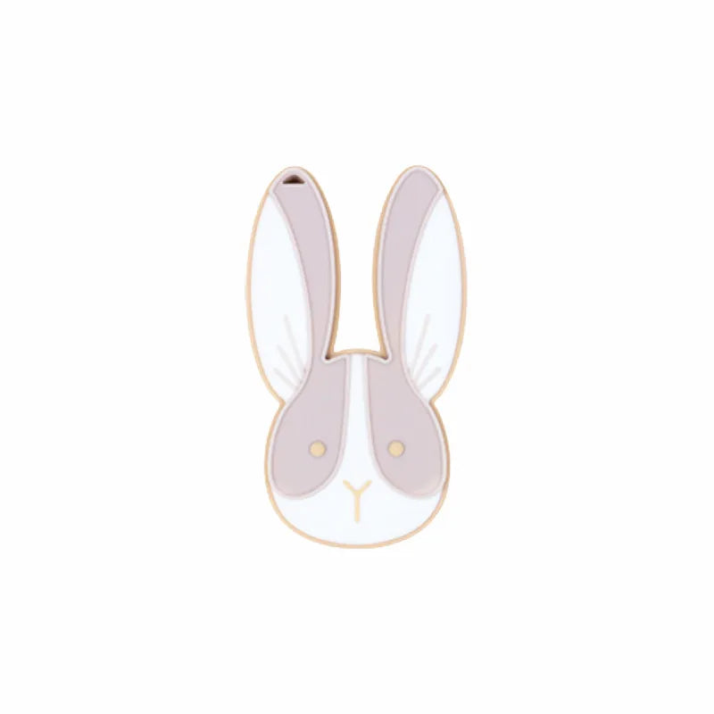 5pcs Silicone Rabbit Teethers BPA Free Baby Chewing Pendant Teething Toys