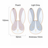 5pcs Silicone Rabbit Teethers BPA Free Baby Chewing Pendant Teething Toys