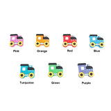 Chenkai 7PCS Silicone Train Teether Beads Baby Nursing Pacifier BPA DIY