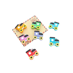 Chenkai 7PCS Silicone Train Teether Beads Baby Nursing Pacifier BPA DIY