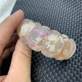Cherry Blossom Agate Stone Bracelet - DIY Gemstone Bangle for Women