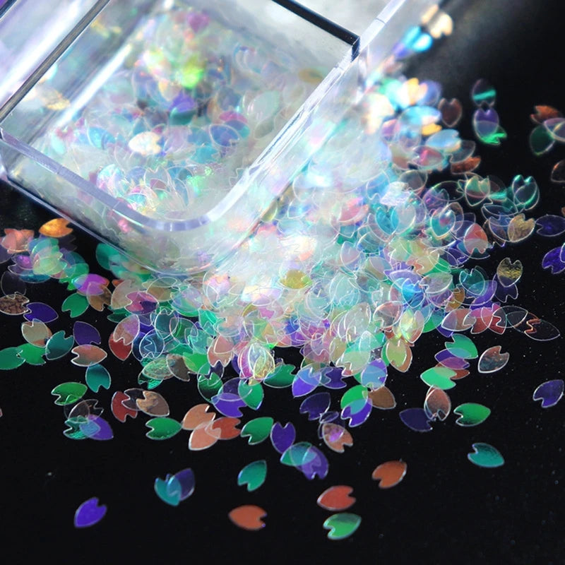 Cherry Blossom Manicure Decorative Sequins False Eyelashes