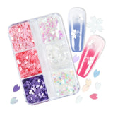 Cherry Blossom Manicure Decorative Sequins False Eyelashes