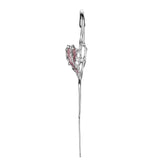 Cherry Blossom Powder Love Ear Hanging High Level Sweetheart Series S925