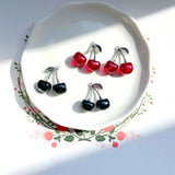 Cherry Fruit Ear Stud Hipster Bracelet DIY Pendant 4pcs